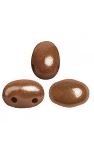 Les perles par Puca® Samos beads Opaque choco luster 13600/14400